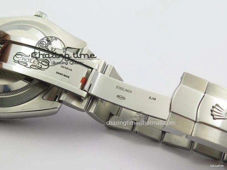 SS II 116334 On Sliver Sticks Dial Markers 41mm A3136 SS Gray Datejust Bracelet 0405